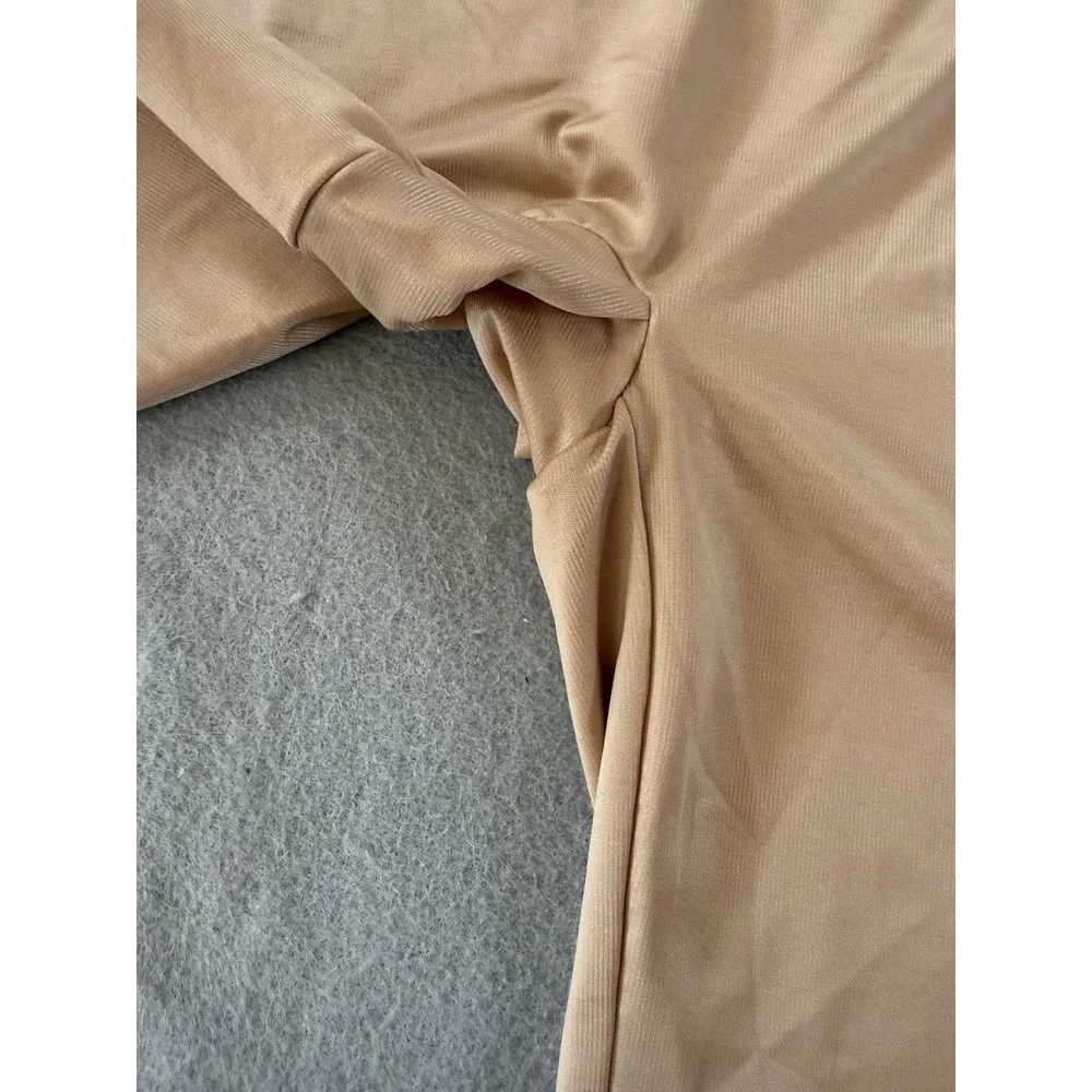 Spanx Thinstincts Open Bust Mid Thigh Bodysuit Shapewear Nude size 2X